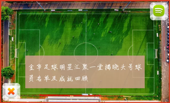 金华足球明星汇聚一堂揭晓头号球员名单及成就回顾